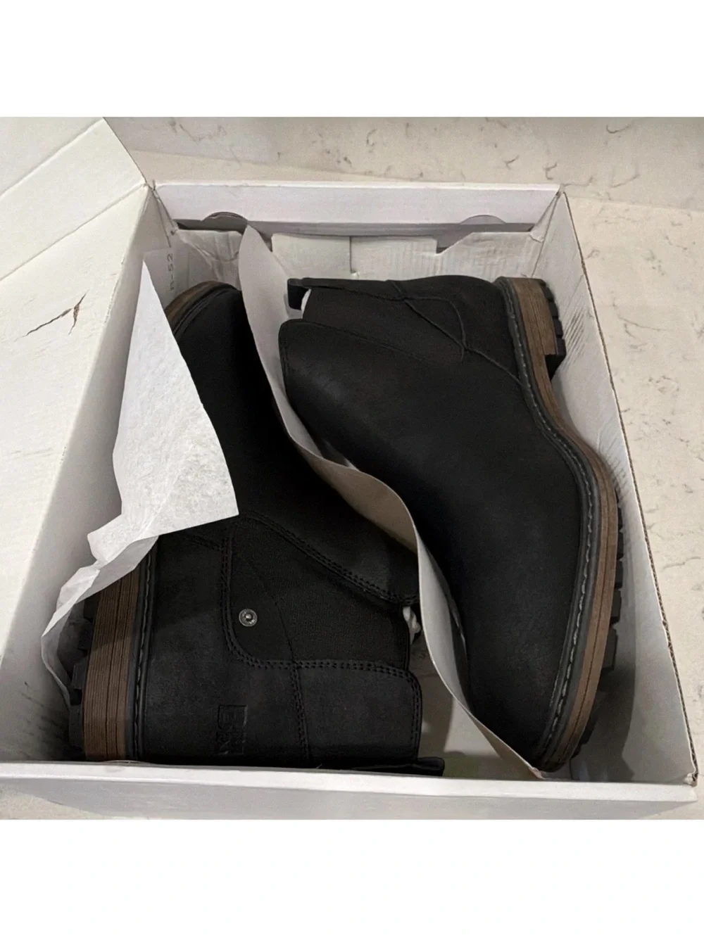 Men's Black Chelsea Boots - Classic Slip-On Ankle Boot Size 13
